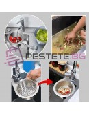 Закачаща метална цедка за мивка